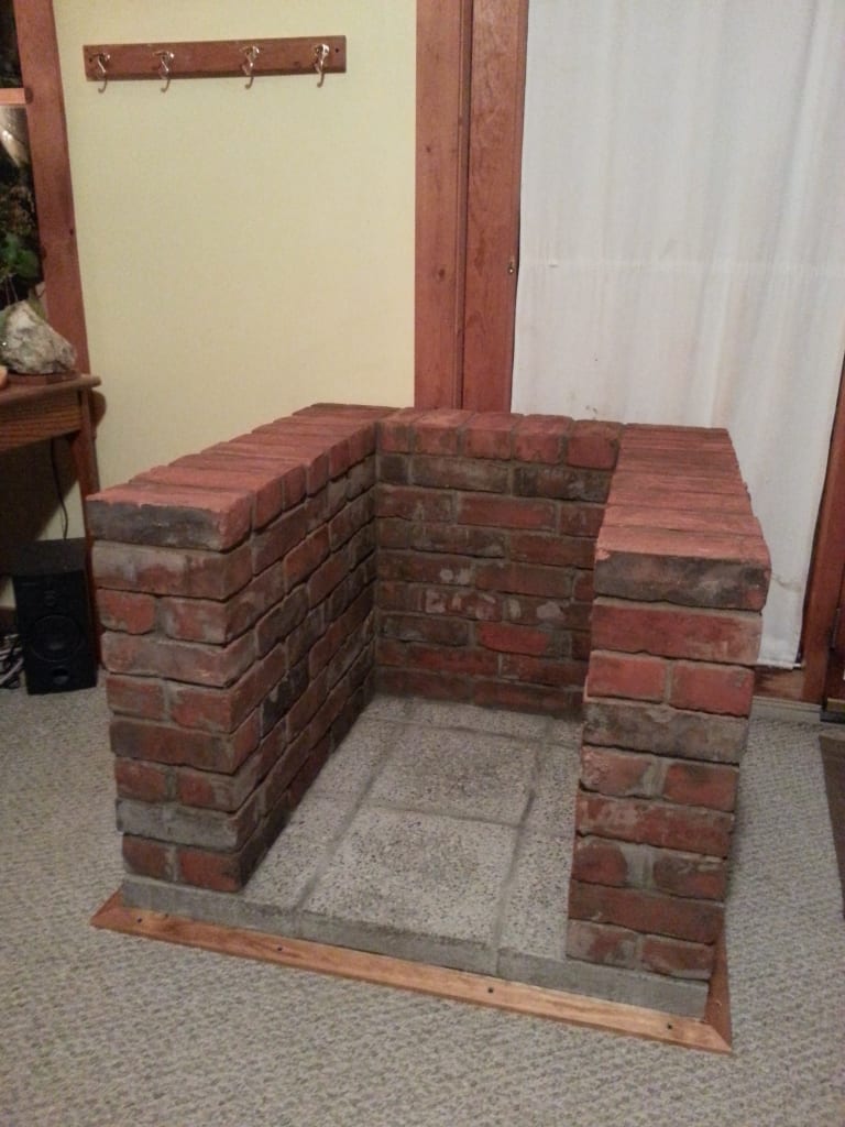 Brick Surround Without Stove
